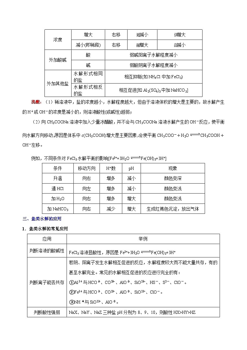 高考化学 考点47 盐类的水解学案（含解析）第3页