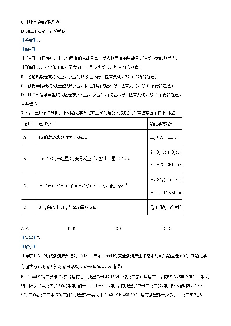 广东省佛山市三水中学2022-2023学年高二上学期10月第一次统测化学试题（解析版）第2页