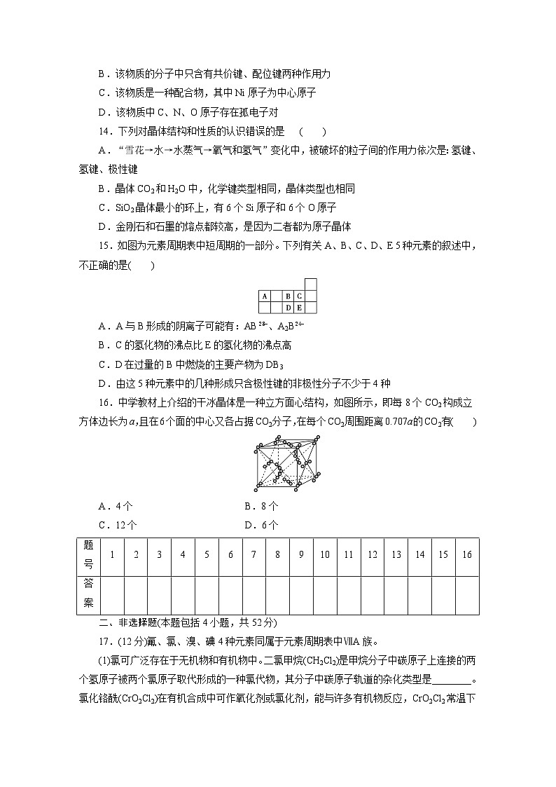 2022年高三化学寒假同步测试卷：10全册综合检测（A卷） Word版含答案第3页