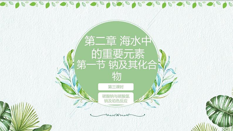 2.1.3碳酸钠和碳酸氢钠及焰色反应（教学课件）—2023-2024学年高中化学人教版-2019·高一上学期01