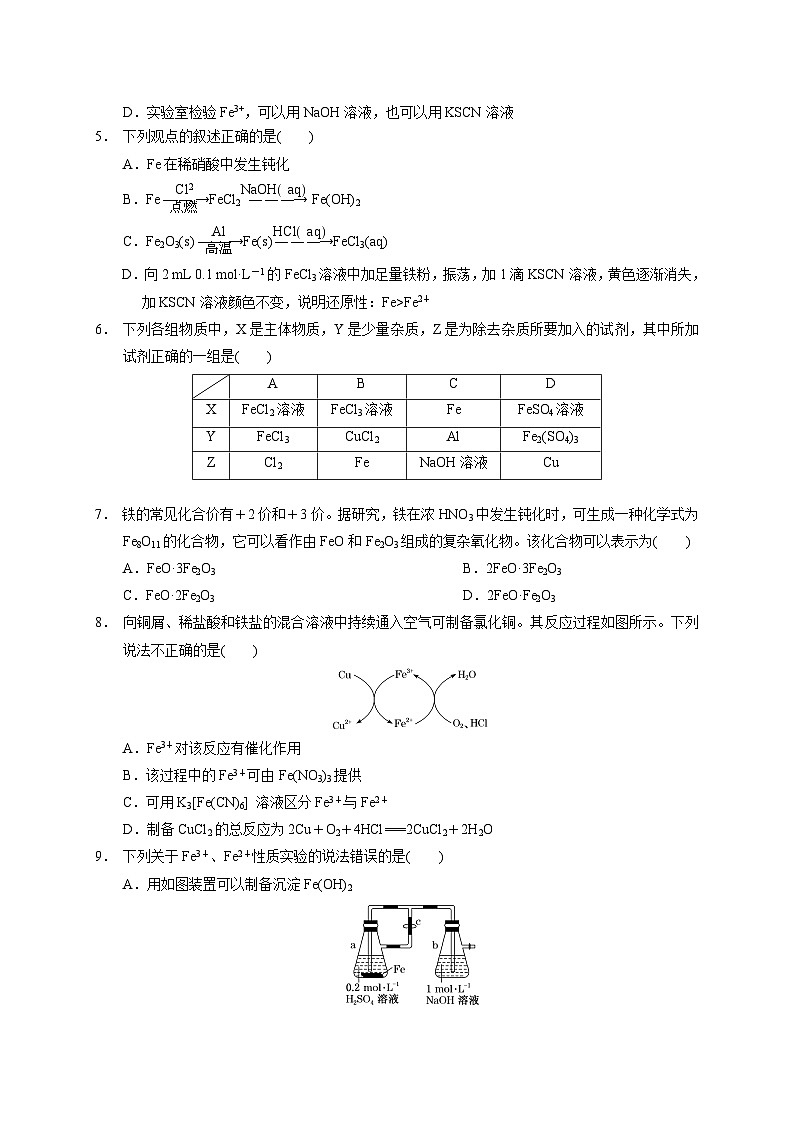 2023届高三化学高考备考一轮复习第九专题   铁及其化合物   测试题第2页