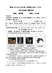 2024天津静海区一中高三上学期10月月考化学试题含答案