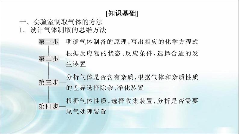 高中化学必修第一册微专题⑤实验室制取气体的思维方法及装置的选择课件02