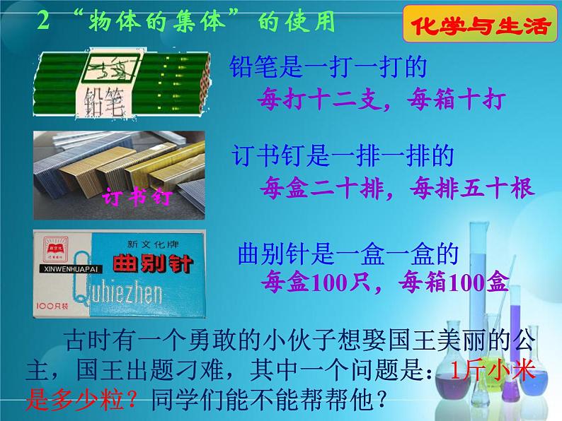 2.3.1物质的量(第一课时  物质的量的单位)-高一化学课件(人教版2019必修第一册)第2页