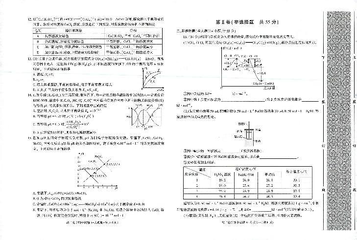 陕西省榆林市第十中学2023-2024学年高二上学期期中考试化学试题02