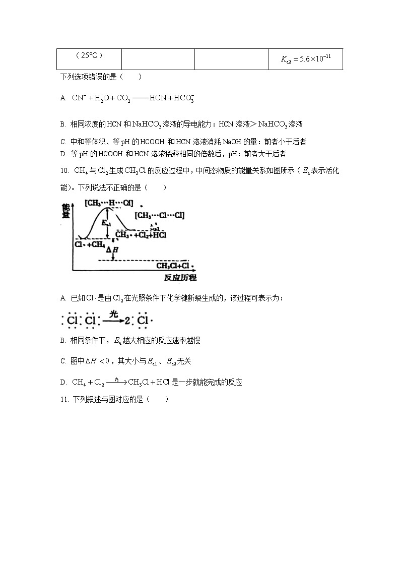 山东省鄄城县第一名校2024届高二上学期10月月考化学试题（解析版）03