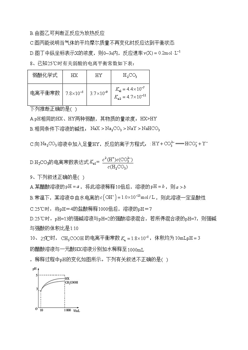 天津市第九十五中益中学校2021-2022学年高三上学期第二次月考化学试题(含答案)第3页
