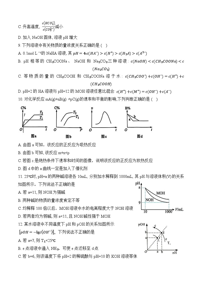 2024成都外国语学校高二上学期期中考试化学含答案03