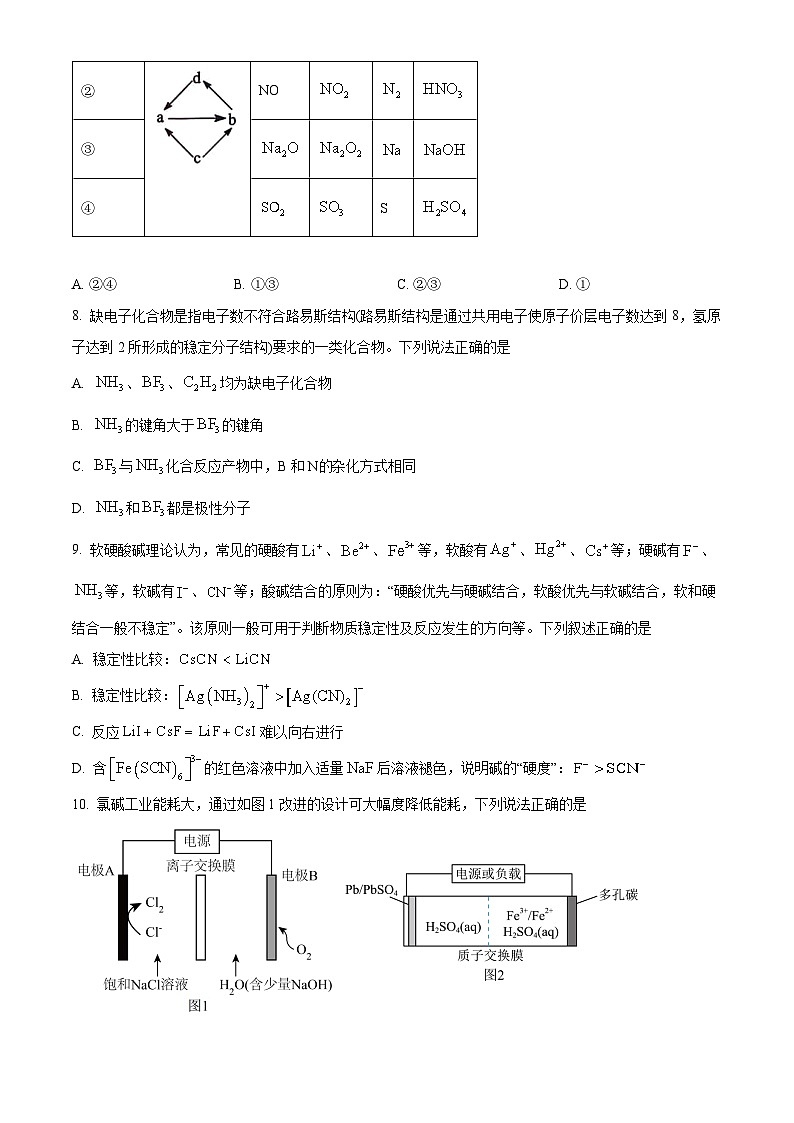 湖北省鄂东南省级示范高中教育教学改革联盟学校2023-2024学年高三化学上学期期中联考试题（Word版附答案）第3页