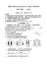 江苏省扬州市广陵区2023-2024学年高二上学期11月期中考试化学试题（含答案）