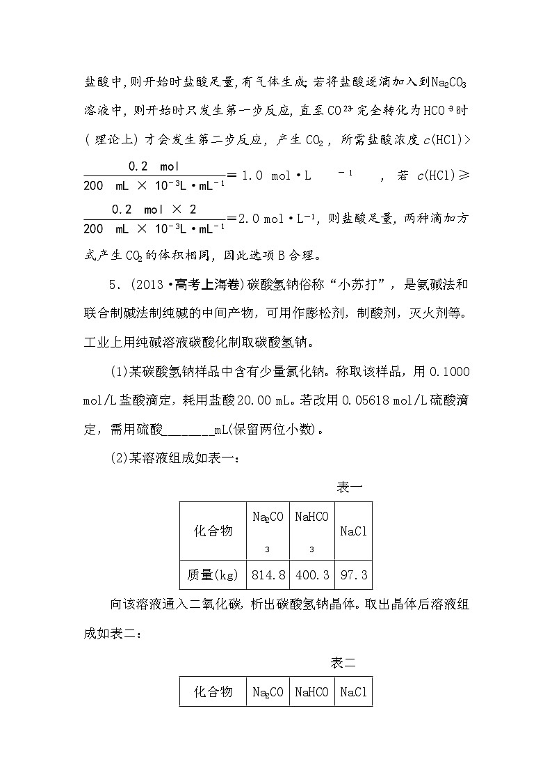 高考化学新一轮总复习  高考演练（真题 重组 考向 把脉）：第三章 金属及其化合物复习题及答案解析第3页