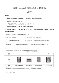 陕西省安康市2023-2024学年高三上学期11月期中考试化学试题（含答案）