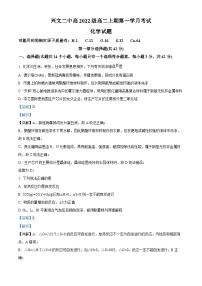 四川省宜宾市兴文第二中学2023-2024学年高二上学期10月月考化学试题（Word版附解析）