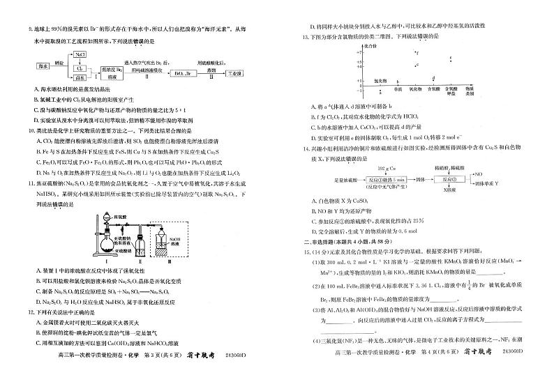 安徽合肥市2023年第一次质检 化学试题（含答案）第2页