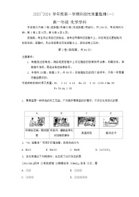 天津市南开区2023-2024高一上学期期中化学试卷含答案