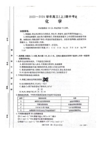 河北省邢台市五岳联盟2023-2024学年高三上学期11月期中化学试题