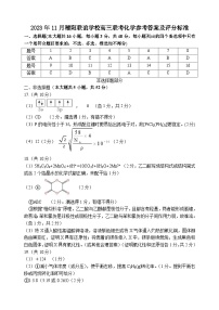 2024浙江省稽阳联谊学校高三上学期11月联考试题化学PDF版含答案