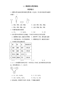 高中化学人教版 (2019)必修 第一册第一章 物质及其变化第一节 物质的分类及转化巩固练习