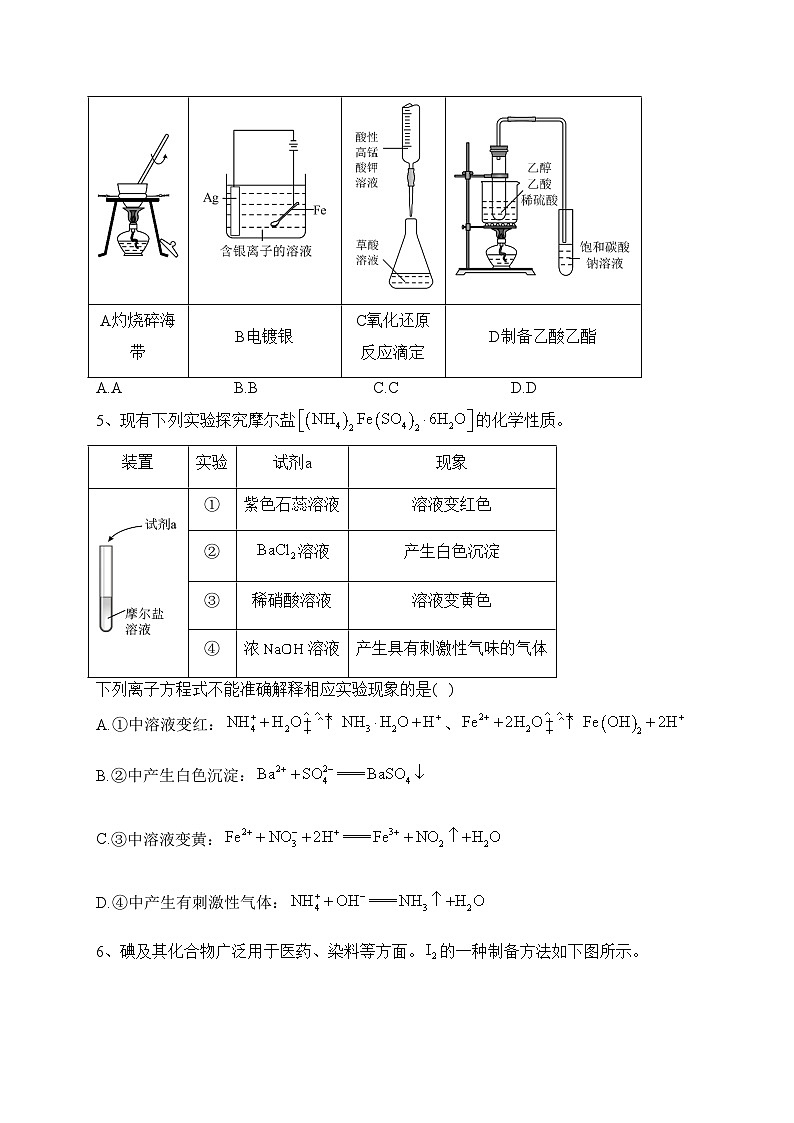 福建省莆田市2023届高中毕业班下学期3月第二次教学质量检测化学试题(含答案)02