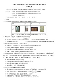 重庆市三校联考2023-2024学年高三上学期11月模拟考化学试题（含答案）