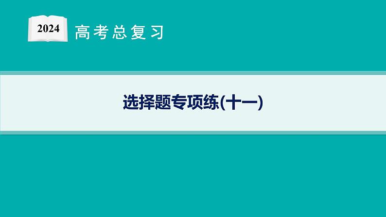 2024版高考总复习-化学二轮专题(新教材) 选择题专项练(11)课件PPT第1页