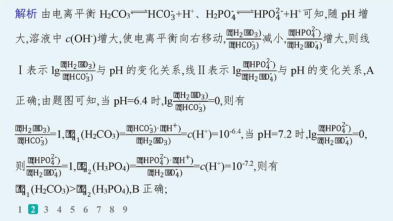 2024版高考总复习-化学二轮专题(新教材) 热点提速练14　电解质溶液中的图像及分析课件PPT07