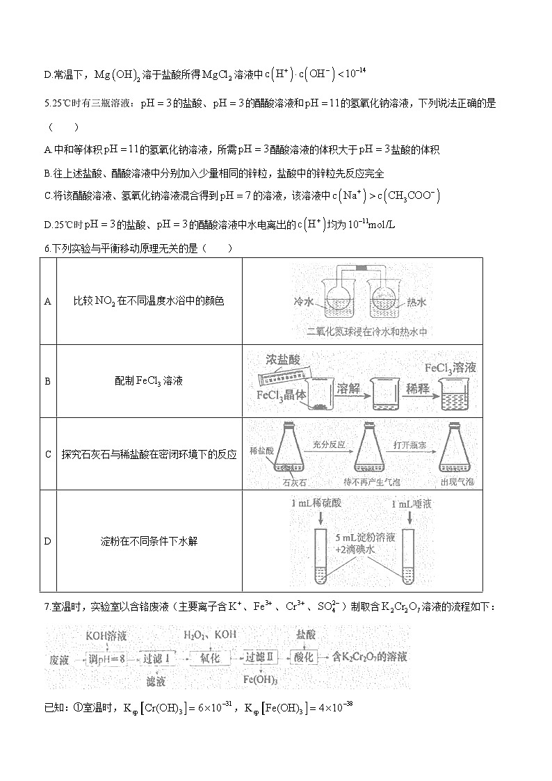 江苏省南通市海安市高级中学2023-2024学年高二上学期期中考试化学试题（含答案）第2页