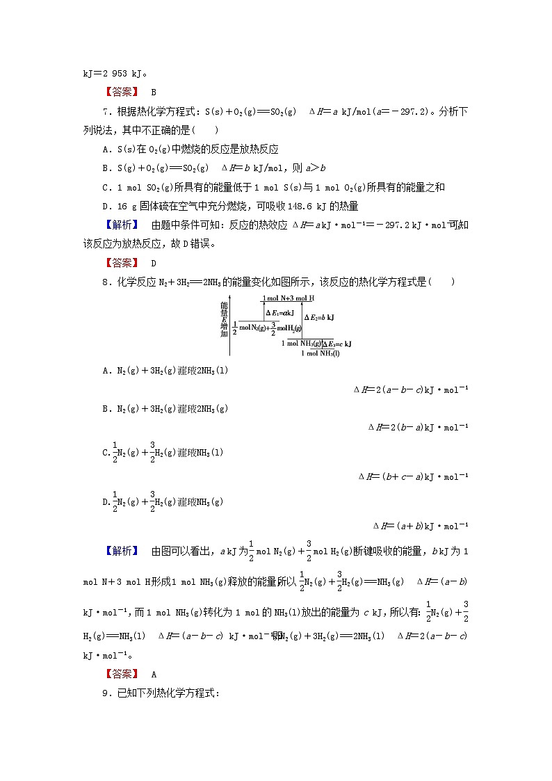 2022年高三化学寒假课时练习（含答案）：03燃烧热 能源第3页