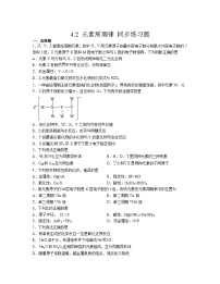 人教版 (2019)必修 第一册第二节 元素周期律练习