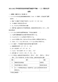 陕西省延安市新区高级中学2021-2022学年高一上学期期末考试化学试题