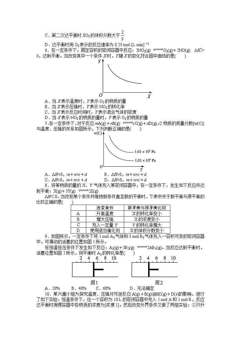 2022年高三化学寒假单元测试：03化学反应速率和化学平衡（A卷） Word版含解析第2页