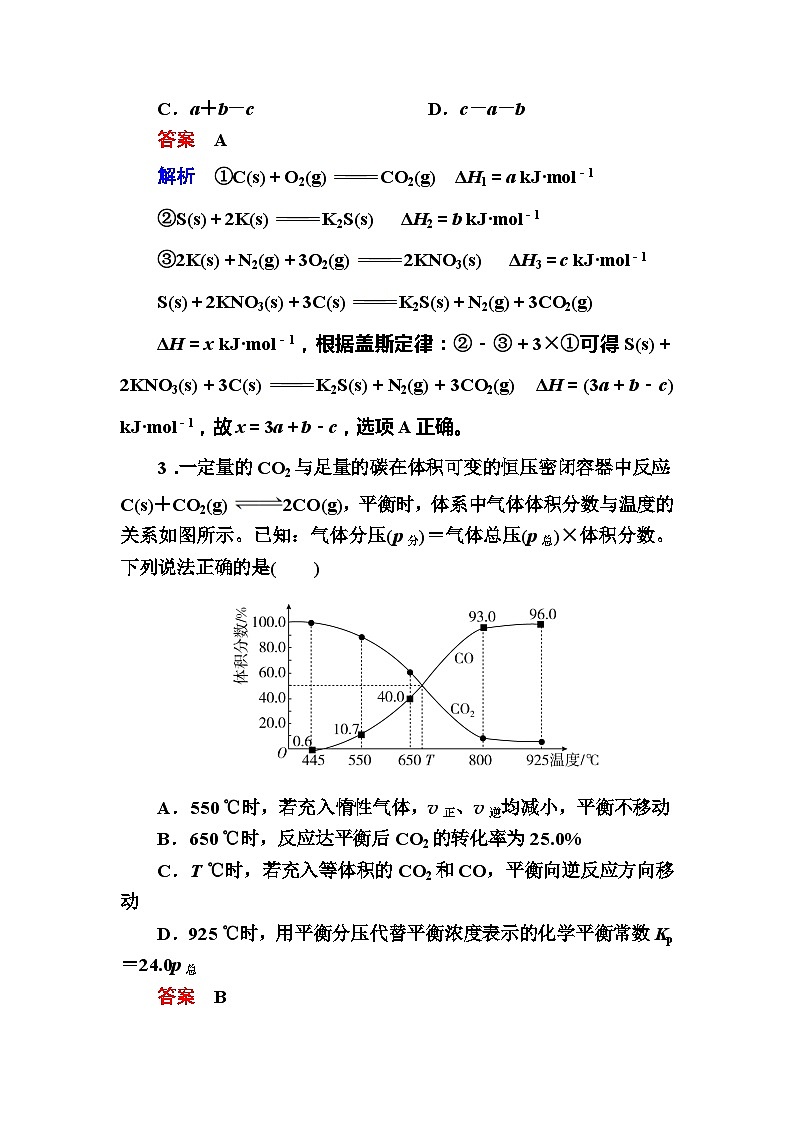 2022年高三化学寒假真题集训（含答案）：01化学反应与能量 化学反应速率和化学平衡第2页