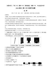 2024东莞中学、广州二中、惠州一中、深圳实验、珠海一中、中山纪念中学高三上学期第三次六校联考试题化学含答案