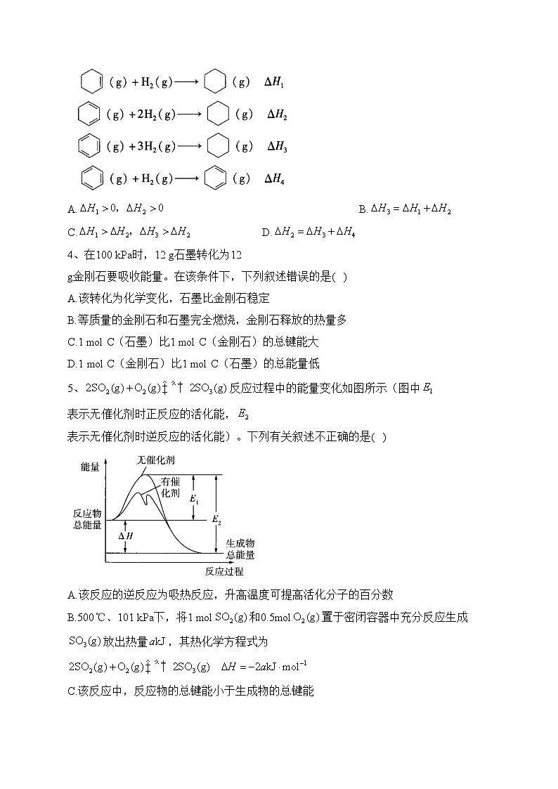 专题七 化学反应历程 热能——2024届高考化学二轮复习模块精练 【旧教材通用版】(含答案)第2页