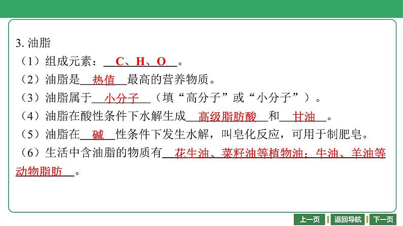 第33讲　糖类、油脂、蛋白质　高分子材料课件-2024年江苏省普通高中学业水平合格性考试化学复习06