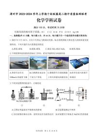 福建省漳州市十校联盟2023-2024学年高二上学期期中质量检测联考化学试卷