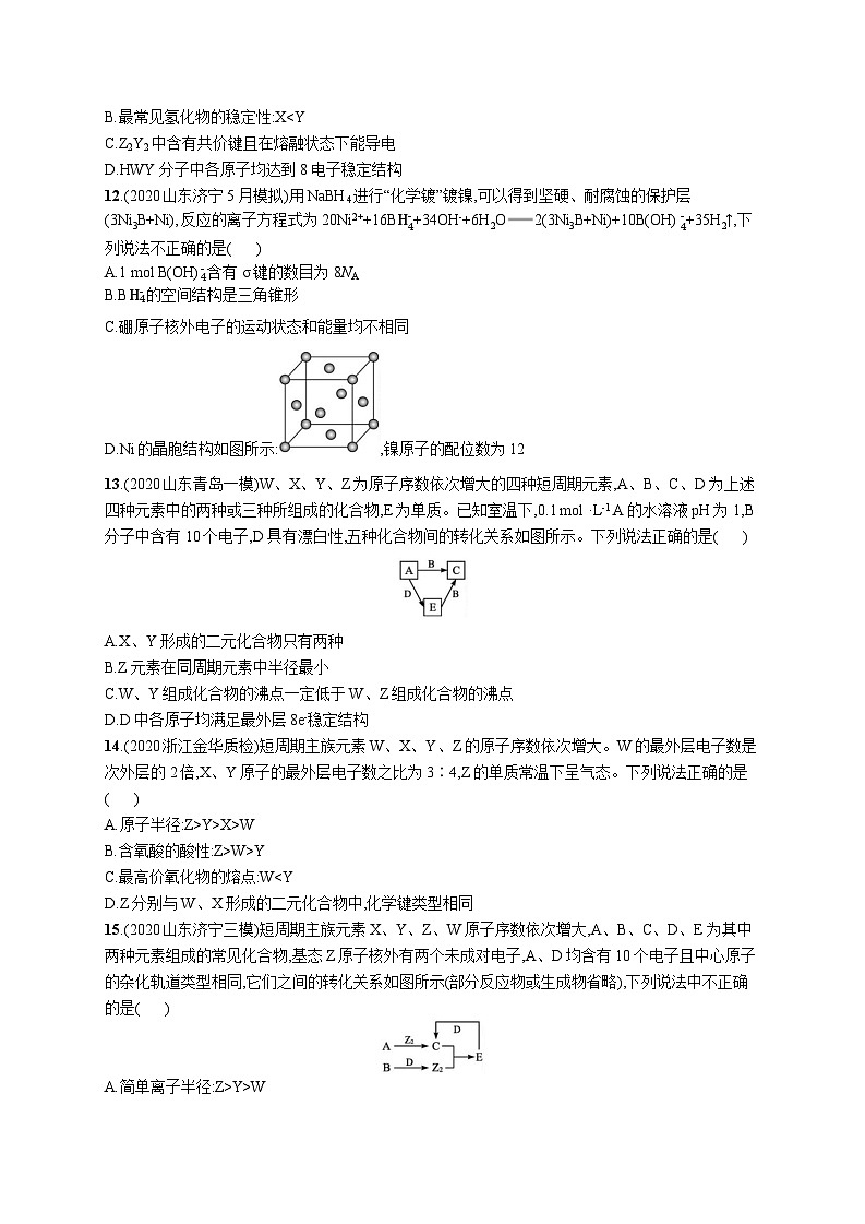 高中考试化学单元质检卷(五)——元素周期律03