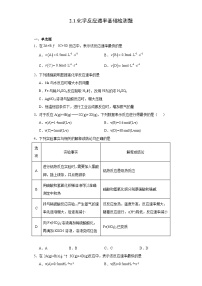 高中化学人教版 (2019)选择性必修1第一节 化学反应速率精练