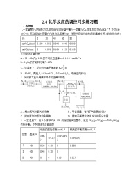 高中化学人教版 (2019)选择性必修1第二章 化学反应速率与化学平衡第四节 化学反应的调控习题