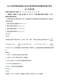 湖北省鄂东南省级师范高中教育教学改革联盟2023-2024学年高二上学期期中联考化学试题（Word版附解析）