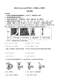 陕西省西安市2023-2024学年高三上学期12月联考化学试卷（含答案）