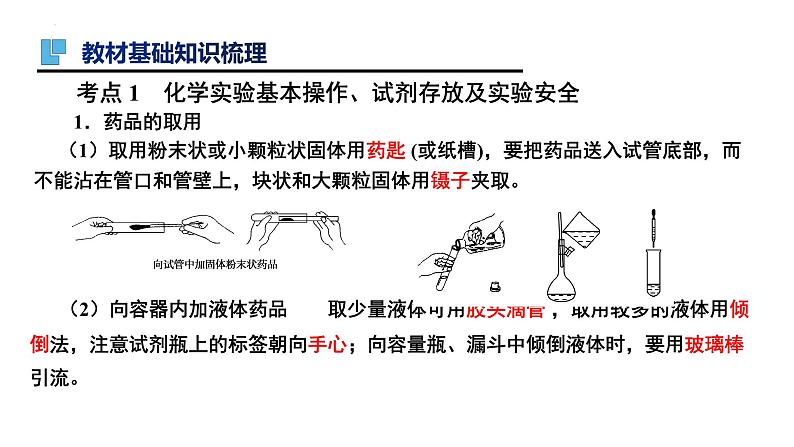 第36讲 化学实验仪器和基本操作（二）-备战2024年高考化学一轮复习精品课件（全国通用）03