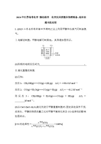 强化练四　化学反应原理在物质制备、综合治理中的应用（含答案）-2024年江苏高考化学二轮复习