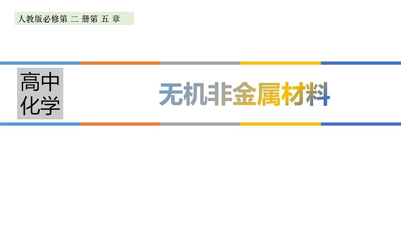 高中化学必修第二册5.3.1《硅酸盐》PPT课件-统编人教版第1页