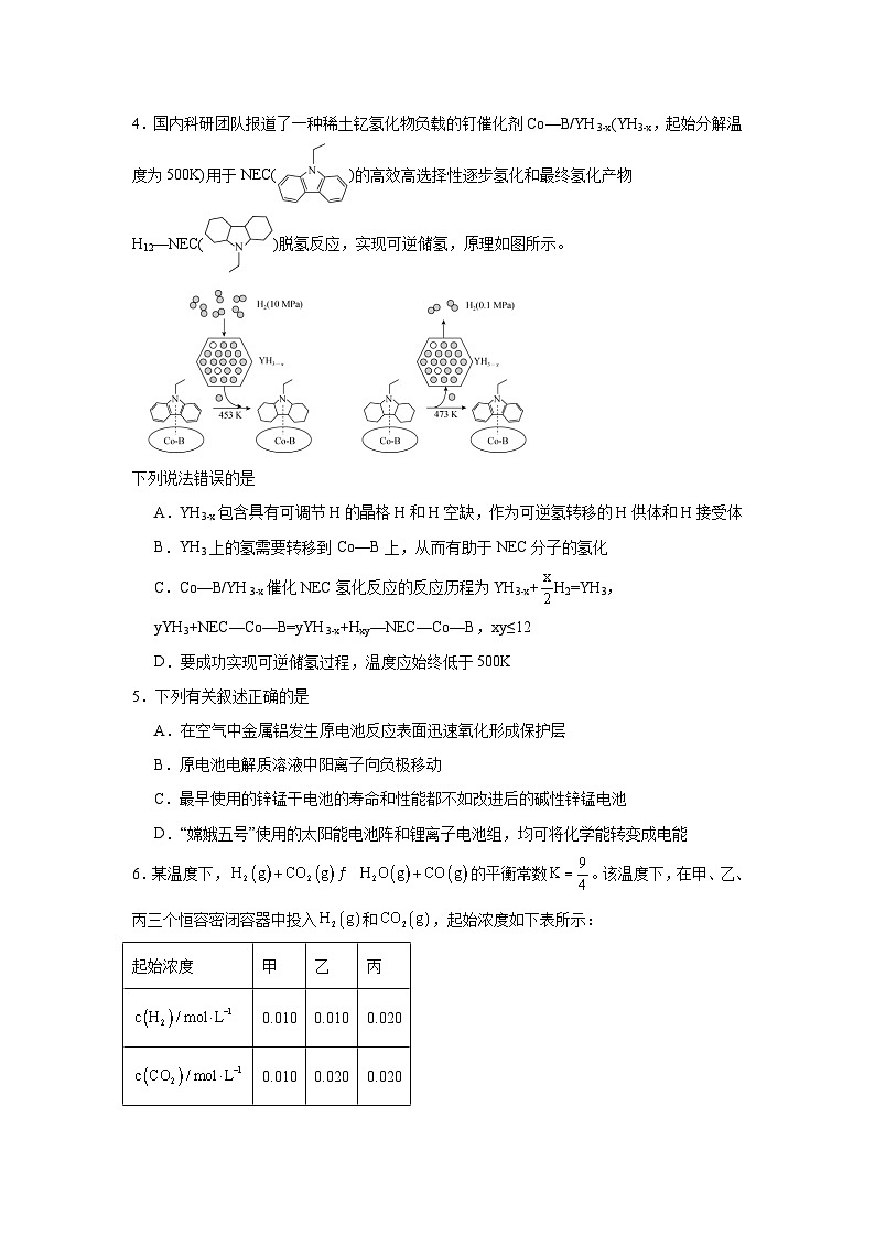 人教版高中化学选择性必修1期末巩固练02