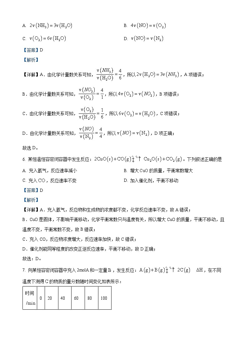 海南省海南华侨中学 海南省农垦中学2023-2024学年高二上学期11月学业水平测试期中联考化学试题（解析版）03