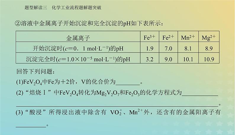 2024届高考化学二轮专题复习与测试第二部分题型解读三化学工业流程题解题突破课件第4页