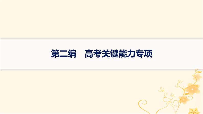 适用于新高考新教材2024版高考化学二轮复习第2编高考关键能力专项课件01