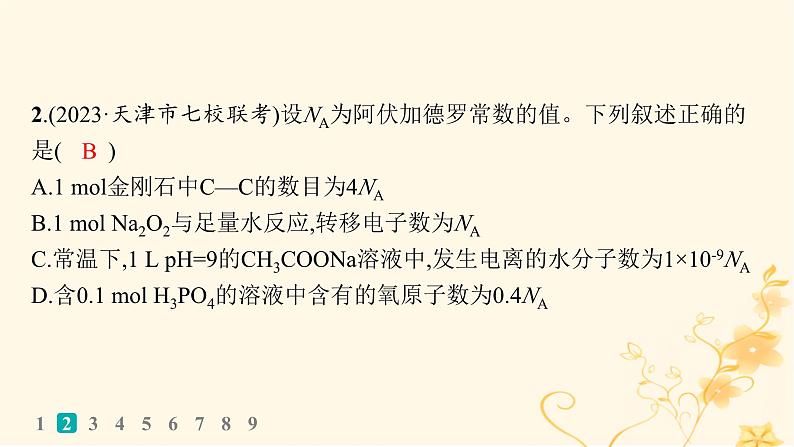 适用于新高考新教材2024版高考化学二轮复习热点提速练2阿伏加德罗常数及应用课件第4页