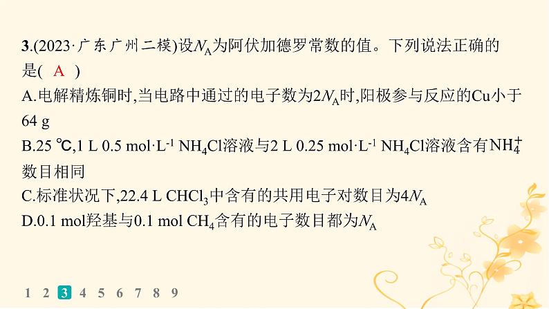 适用于新高考新教材2024版高考化学二轮复习热点提速练2阿伏加德罗常数及应用课件第6页